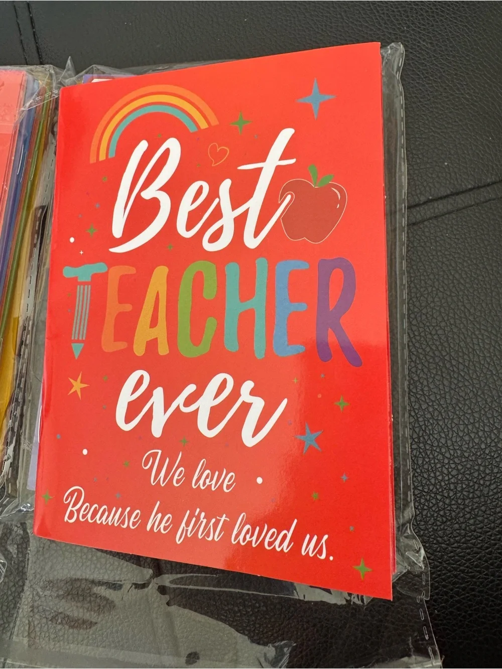 Best Teacher Ever Red Wall Art - Appreciation Print